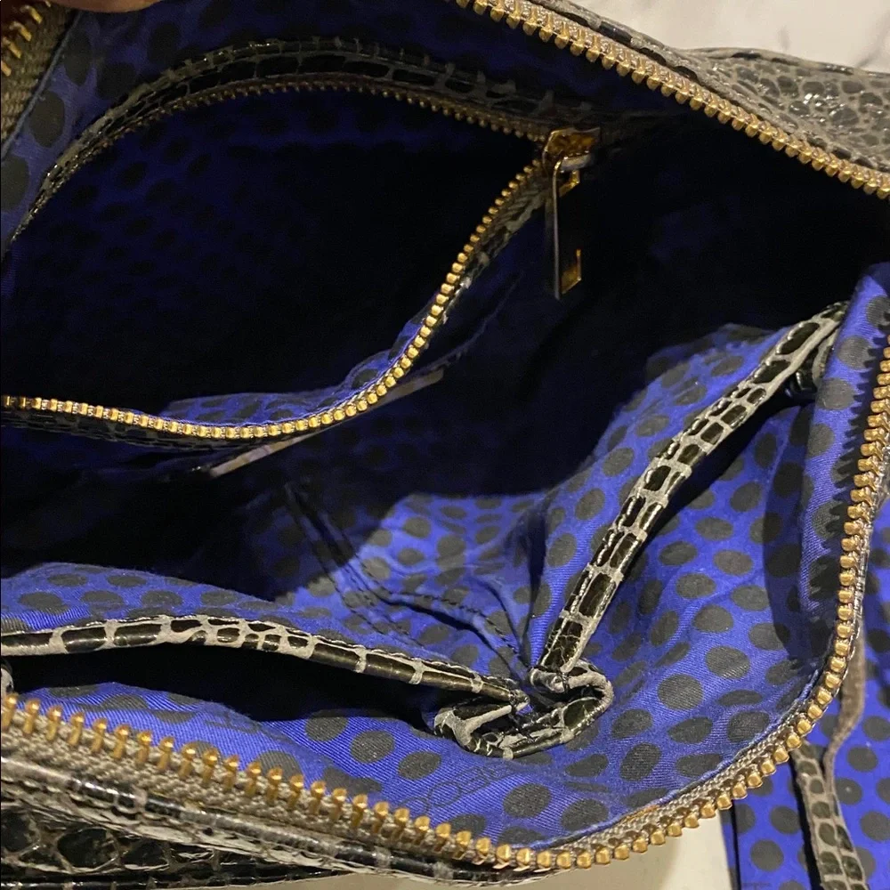 Ok Elegant Rebecca Minkoff Black Crocodile Pattern Women's Bag - Picture 7 of 10